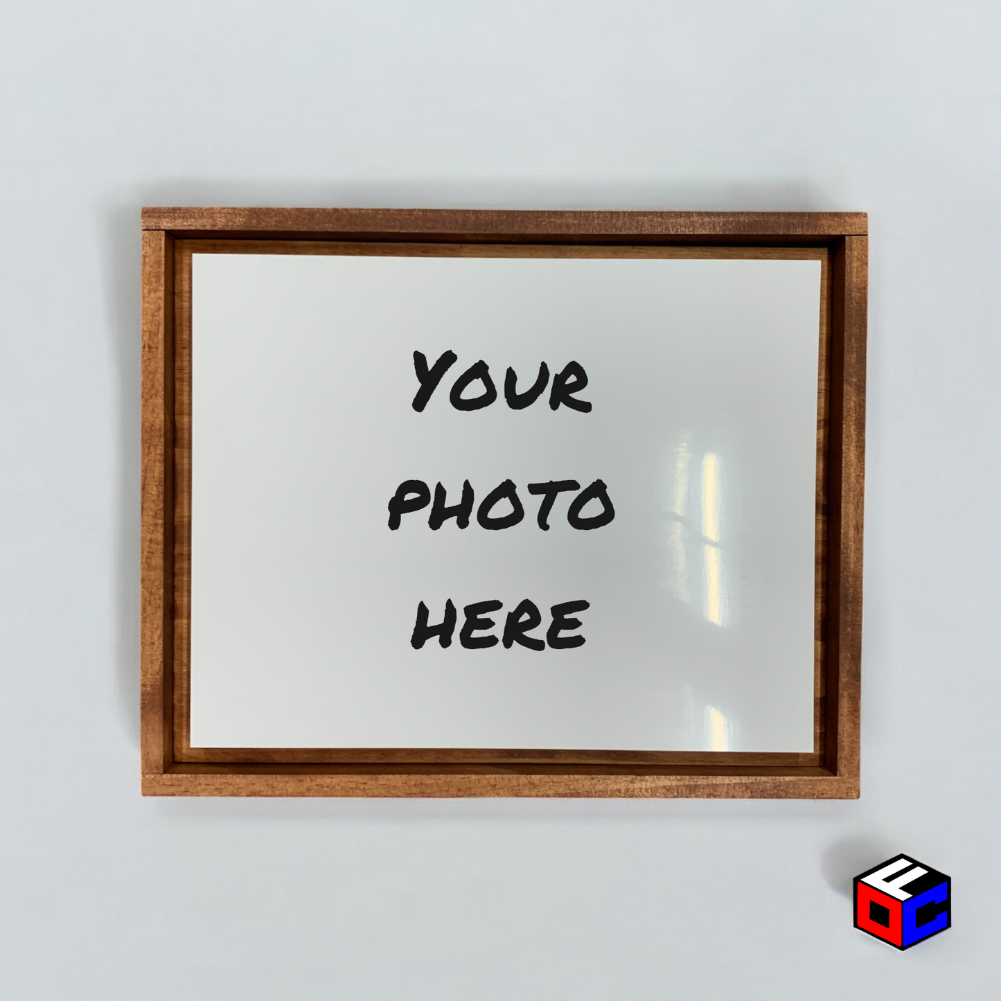 Personalized 8" x 10" Metal Photo in Magnetic Shadow Frame