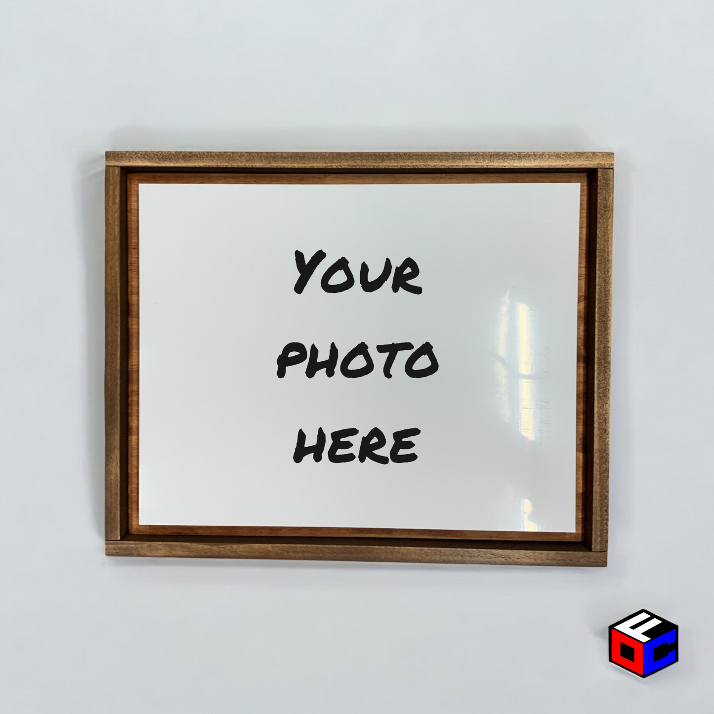 Personalized 8" x 10" Metal Photo in Magnetic Shadow Frame