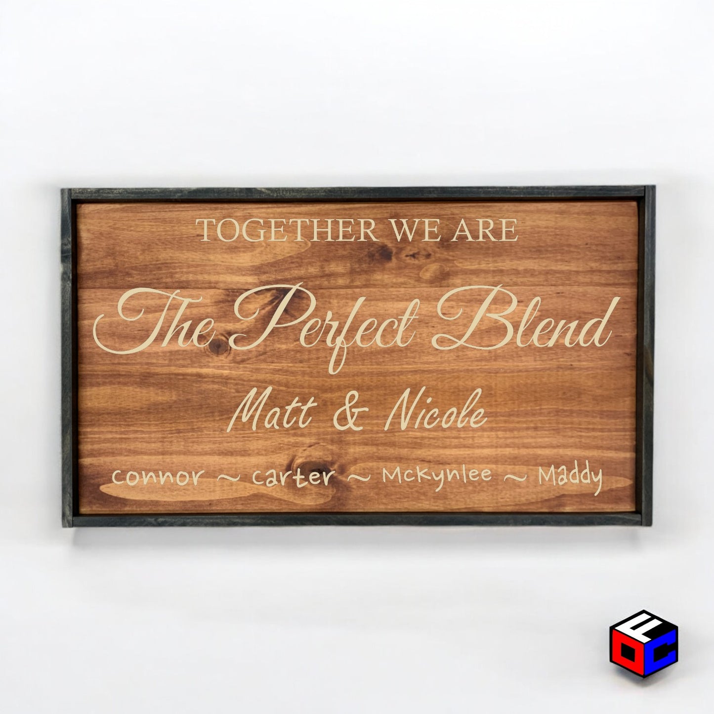 The Perfect Blend - Personalized Engraved Sign - Natural Engraving