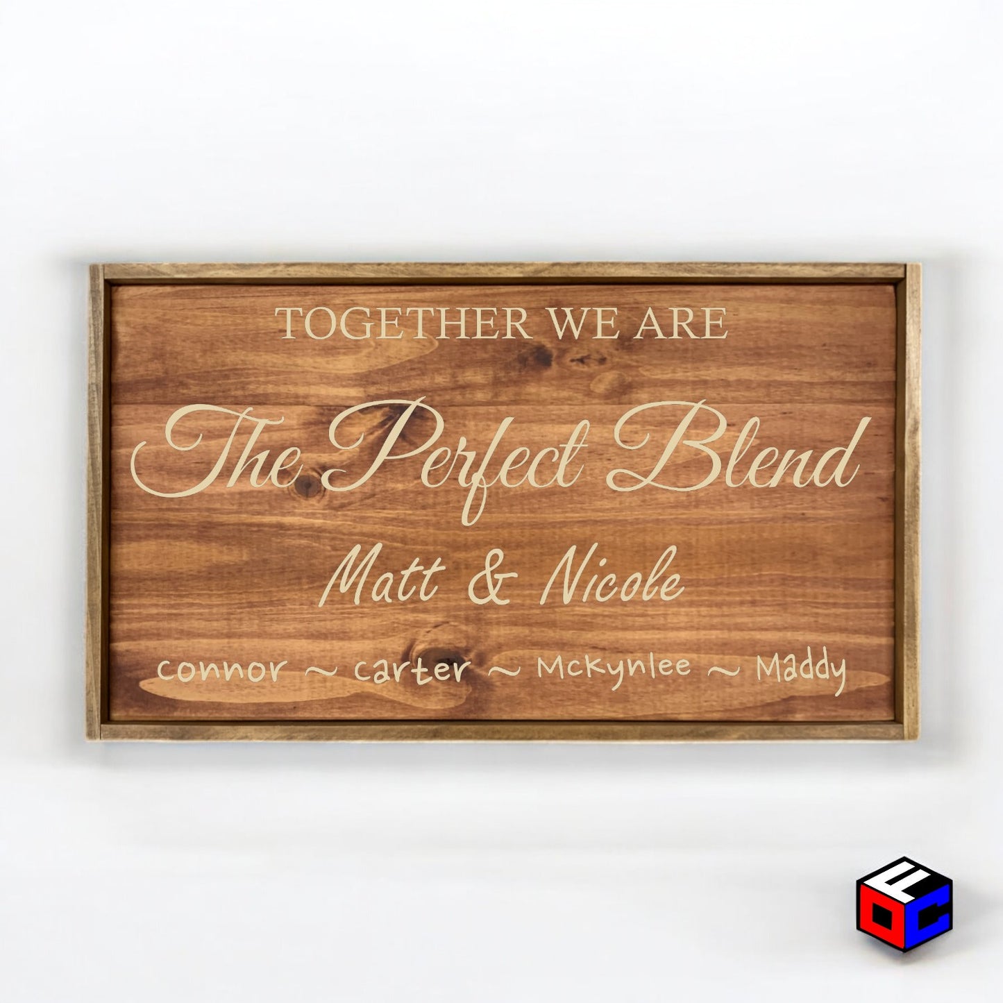 The Perfect Blend - Personalized Engraved Sign - Natural Engraving