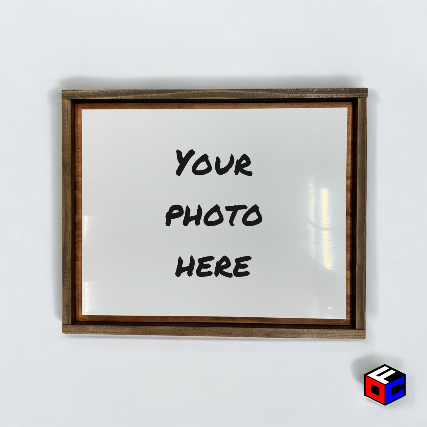 Personalized 8" x 10" Metal Photo in Magnetic Shadow Frame