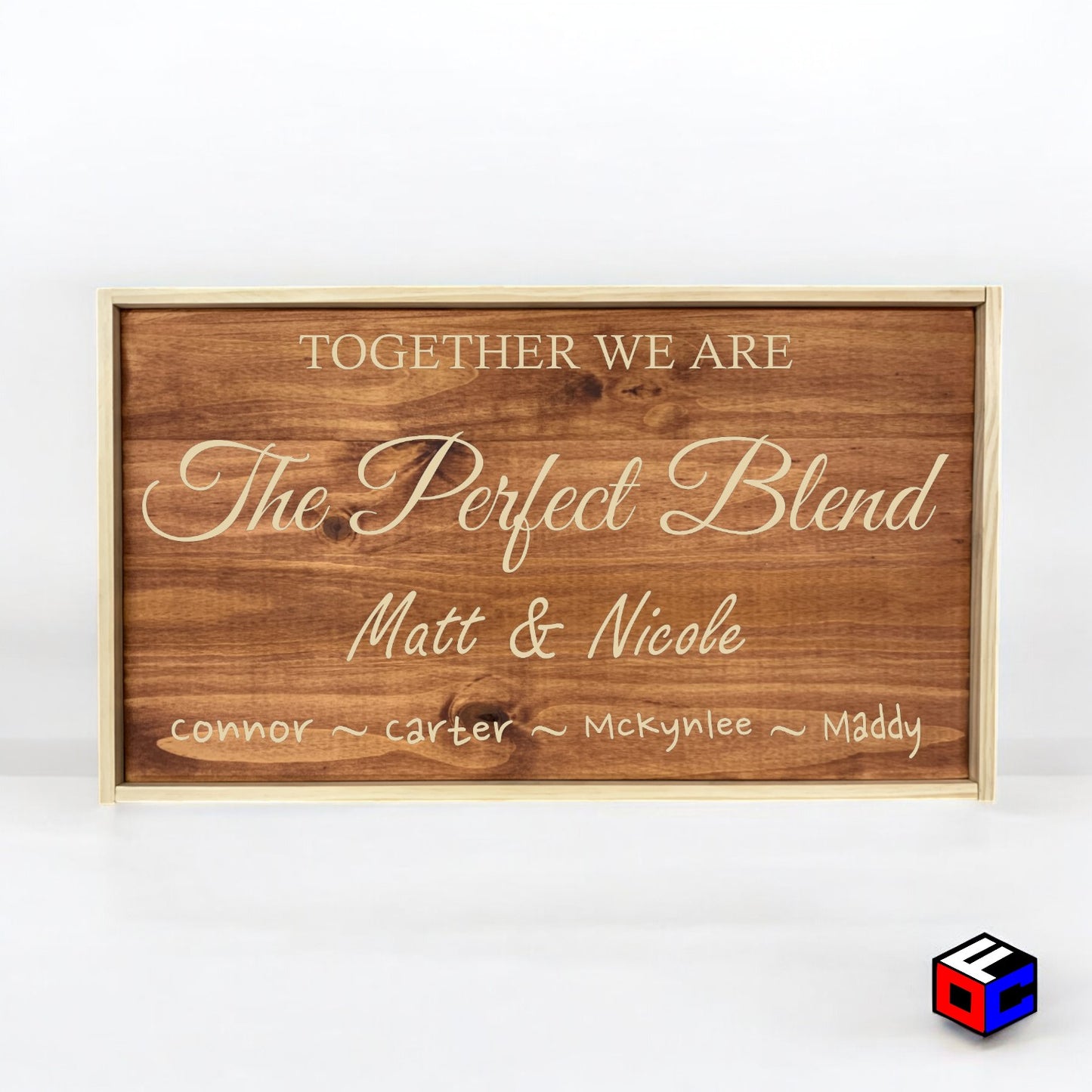 The Perfect Blend - Personalized Engraved Sign - Natural Engraving