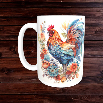 Chicken Mugs - Animal Coffee Cup - Farm Mug