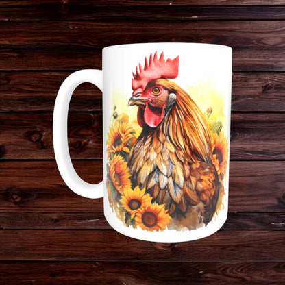 Chicken Mugs - Animal Coffee Cup - Farm Mug