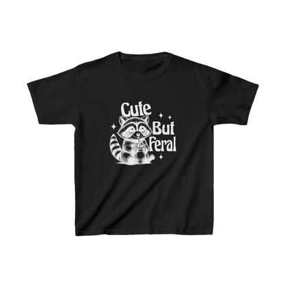 Cute But Feral - 100% Made in USA Kids Shirt