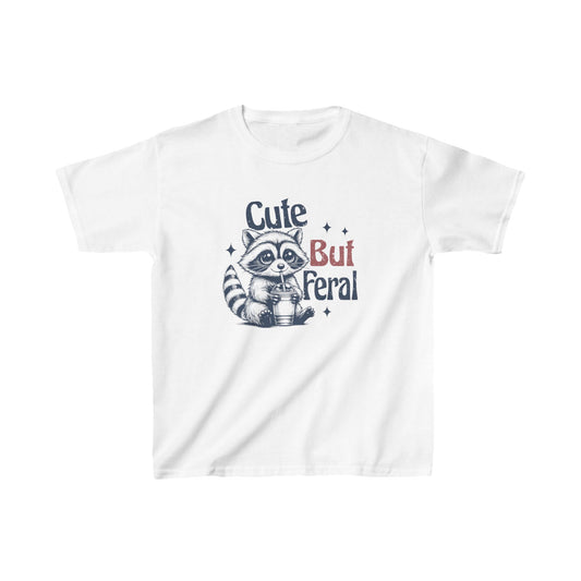 Cute But Feral - 100% Made in USA Kids Shirt