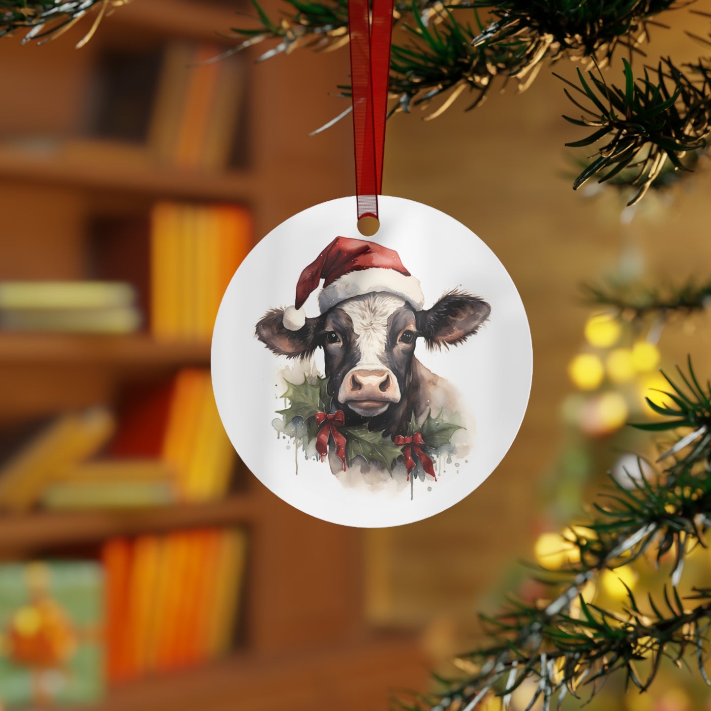 Christmas Cow Ornament