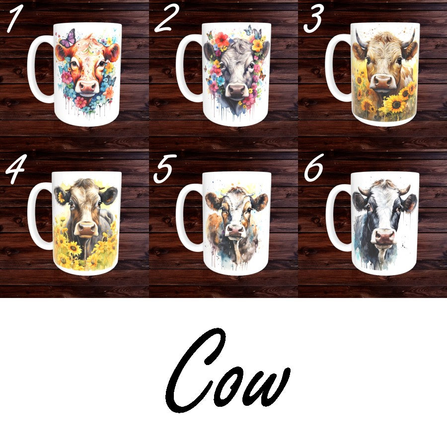 Cow Mugs - Animal Coffee Cup - Farm Mug