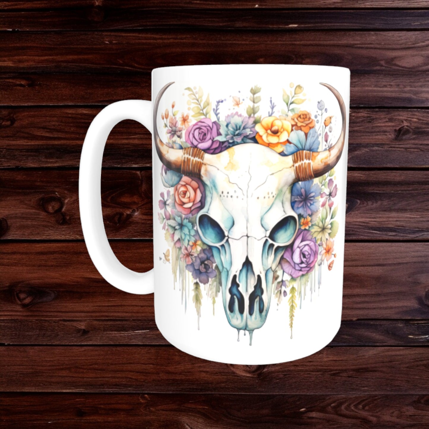 Cow Skull Mugs