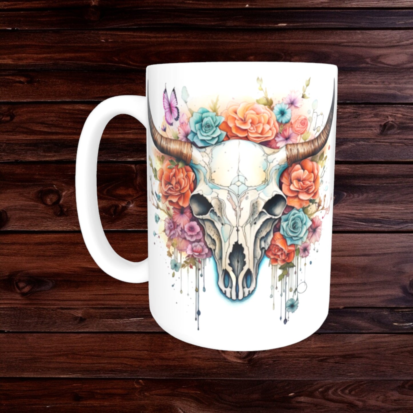 Cow Skull Mugs