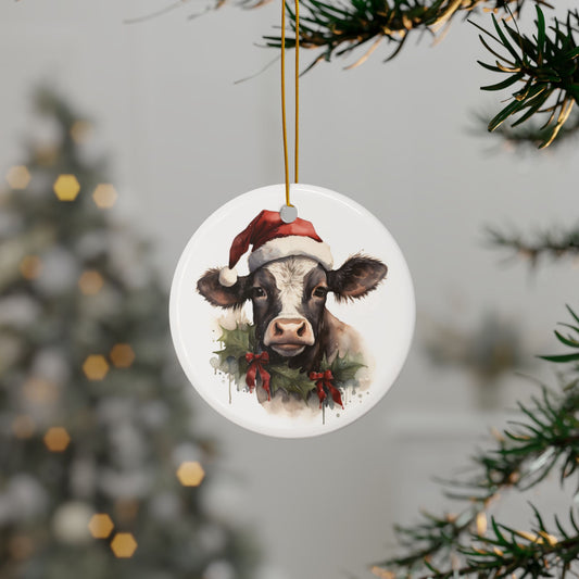 Christmas Cow Ornament