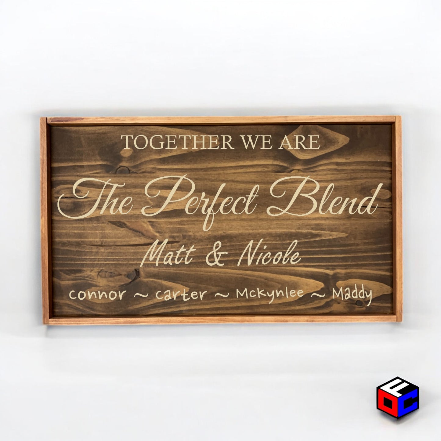 The Perfect Blend - Personalized Engraved Sign - Natural Engraving