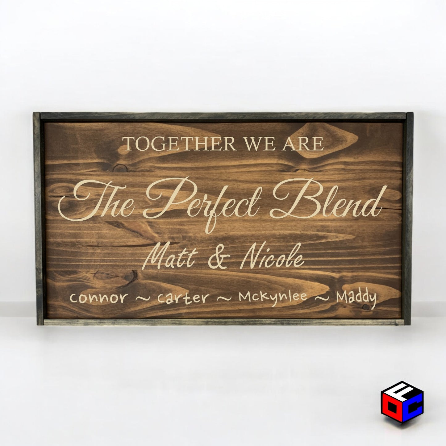 The Perfect Blend - Personalized Engraved Sign - Natural Engraving