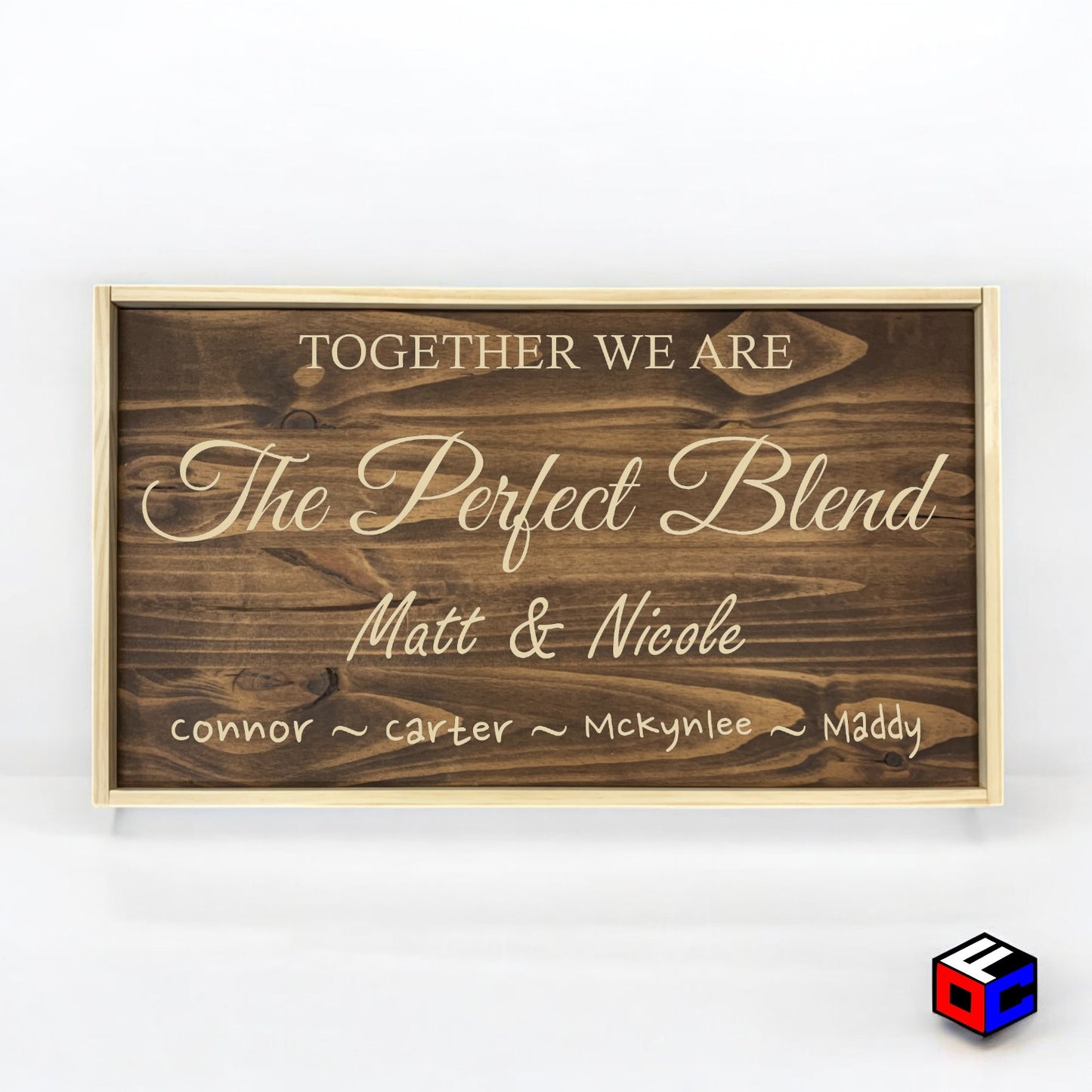 The Perfect Blend - Personalized Engraved Sign - Natural Engraving