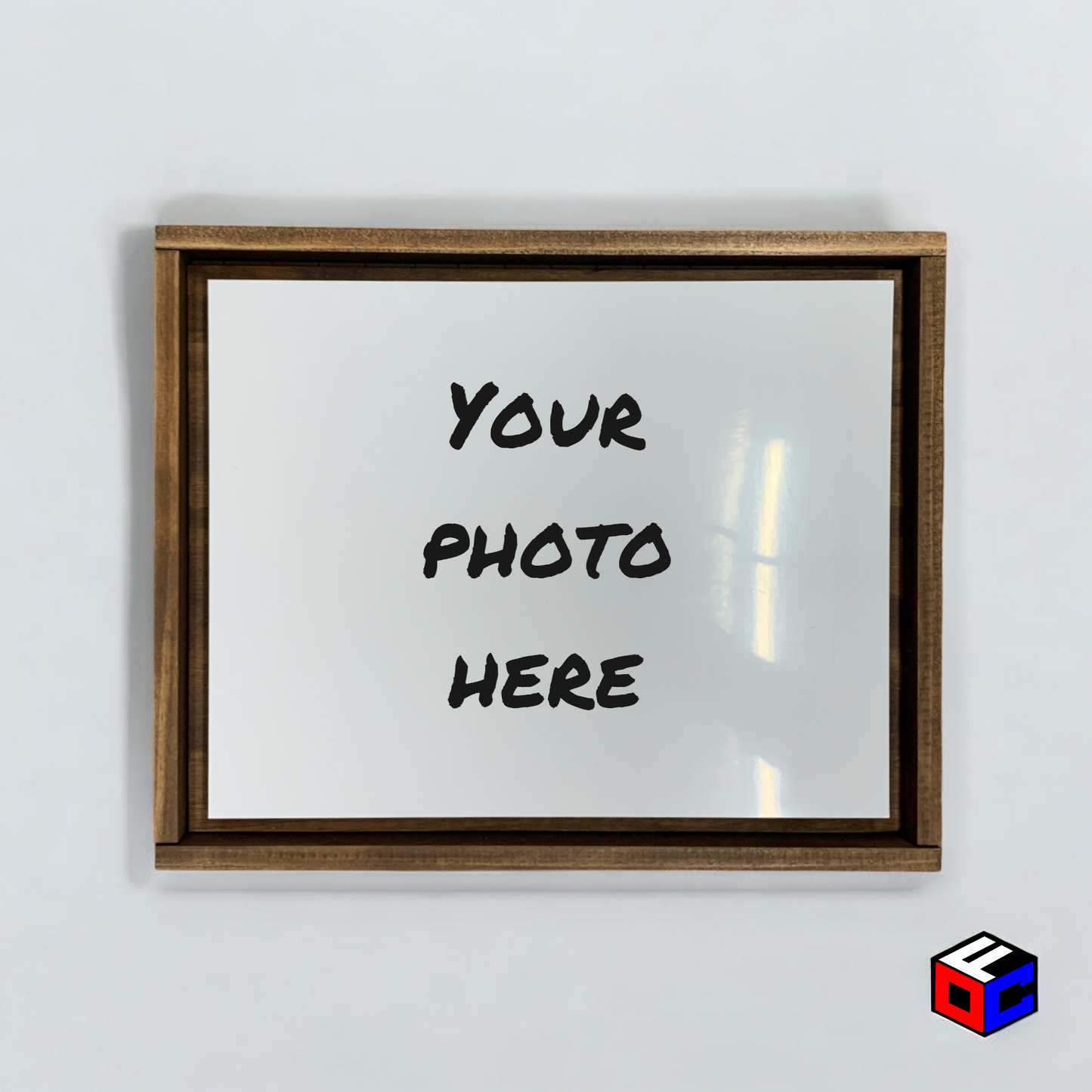 Personalized 8" x 10" Metal Photo in Magnetic Shadow Frame