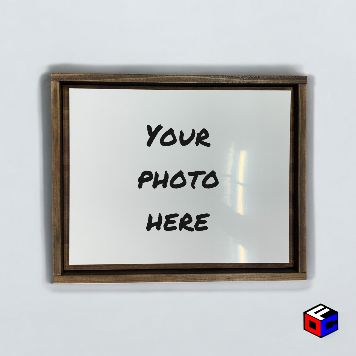 Personalized 8" x 10" Metal Photo in Magnetic Shadow Frame