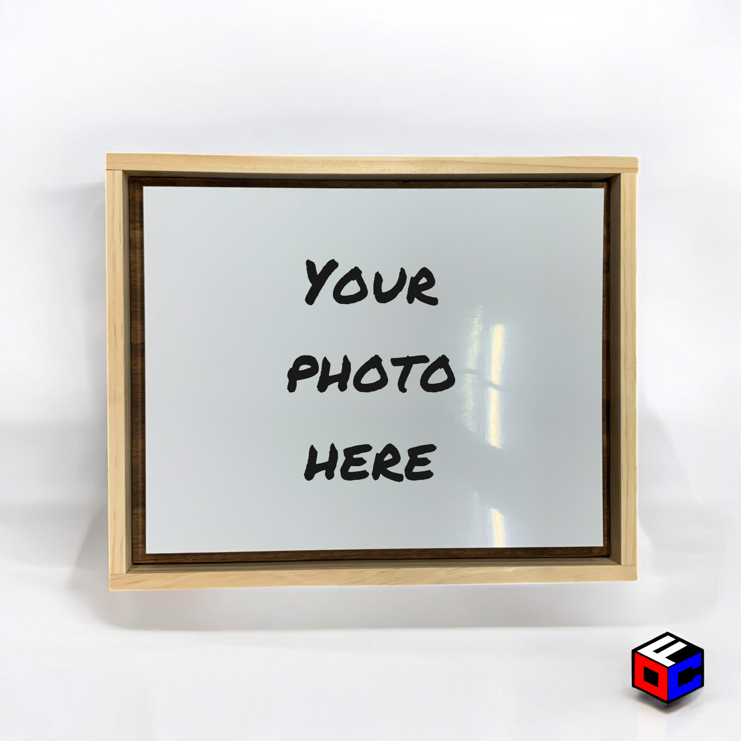 Personalized 8" x 10" Metal Photo in Magnetic Shadow Frame