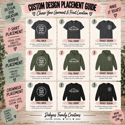 Custom Logo Shirt, Crewneck Sweatshirt, Hoodie