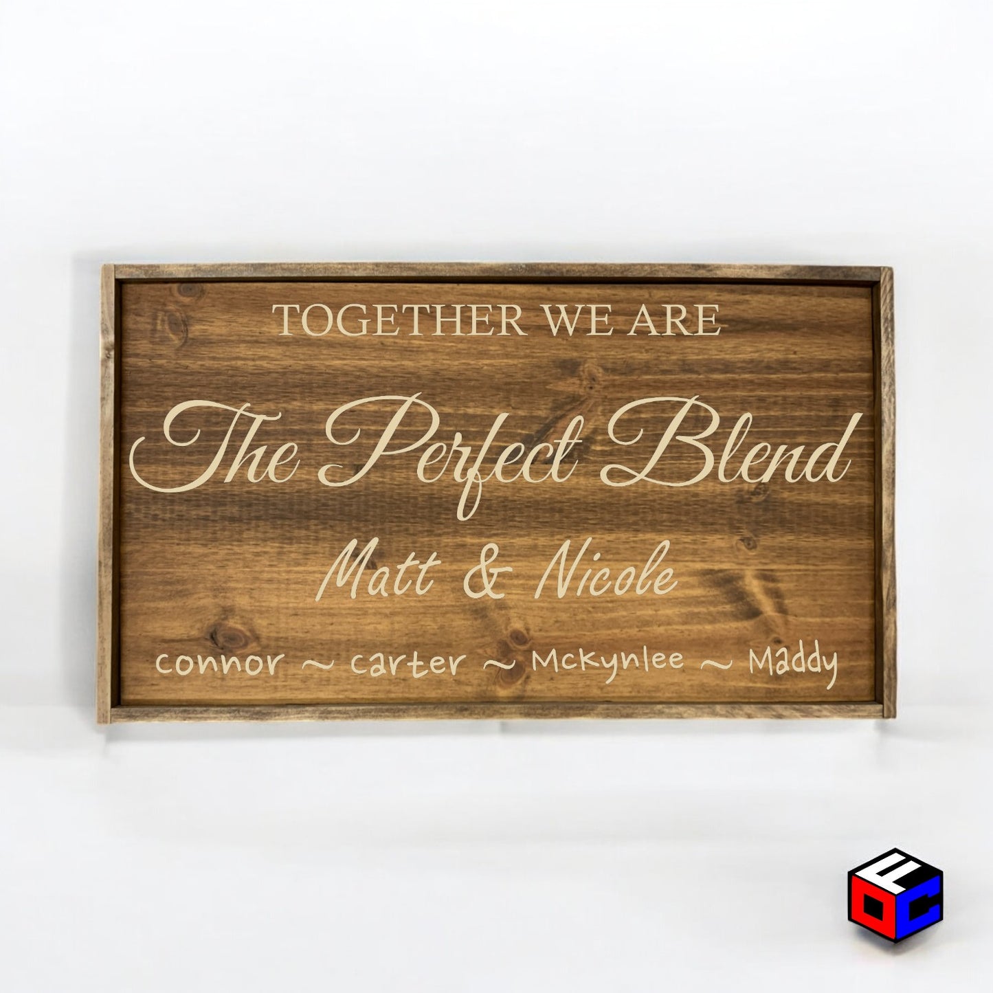 The Perfect Blend - Personalized Engraved Sign - Natural Engraving