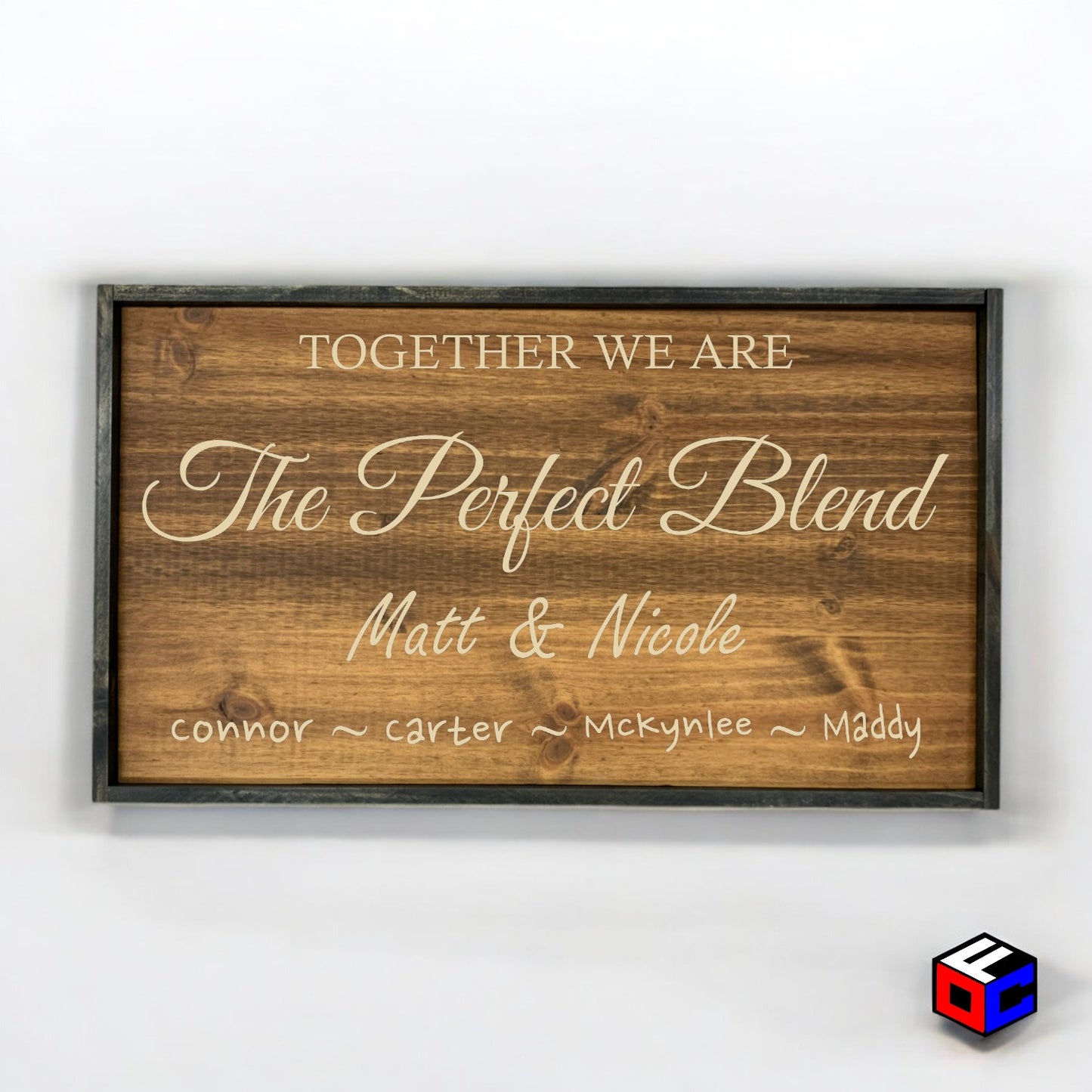 The Perfect Blend - Personalized Engraved Sign - Natural Engraving