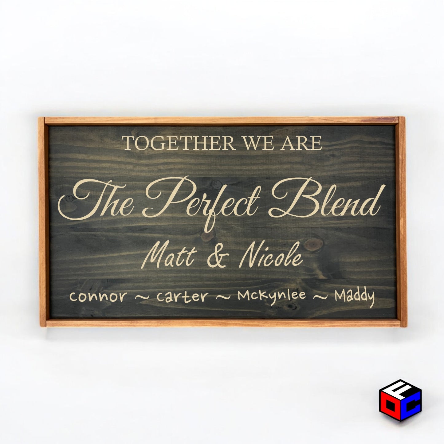 The Perfect Blend - Personalized Engraved Sign - Natural Engraving