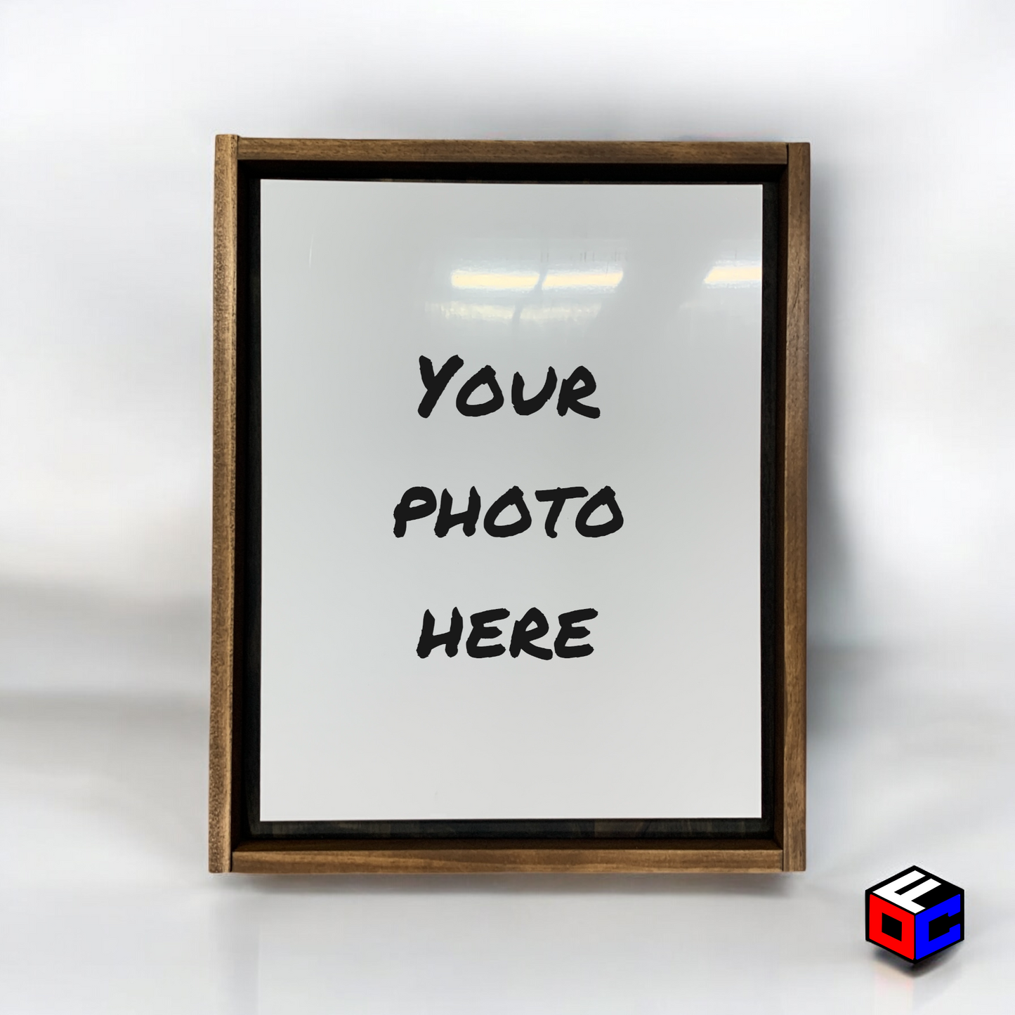 Personalized 8" x 10" Metal Photo in Magnetic Shadow Frame