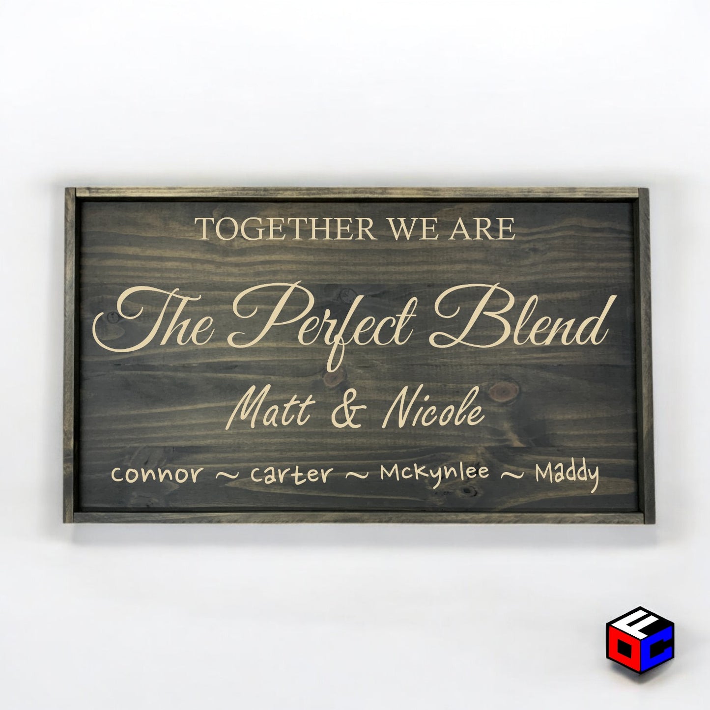 The Perfect Blend - Personalized Engraved Sign - Natural Engraving