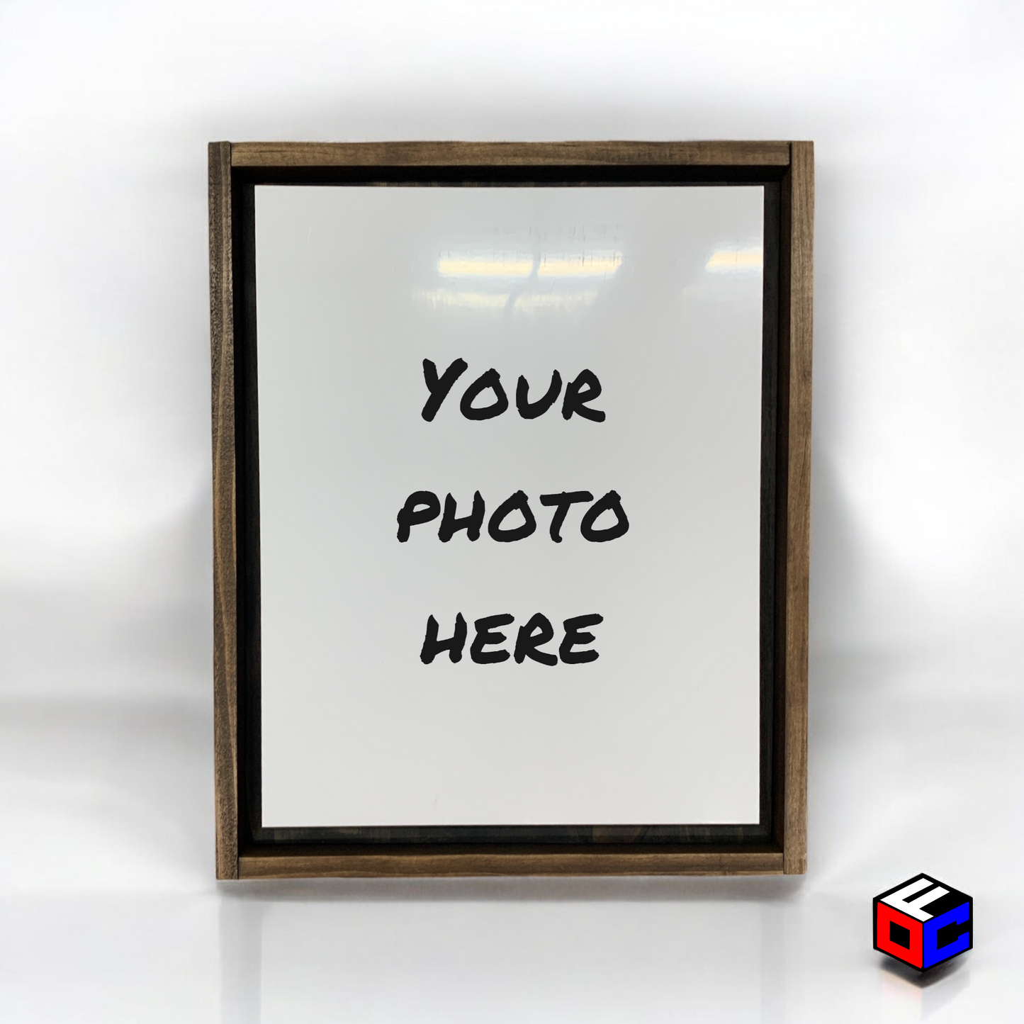 Personalized 8" x 10" Metal Photo in Magnetic Shadow Frame