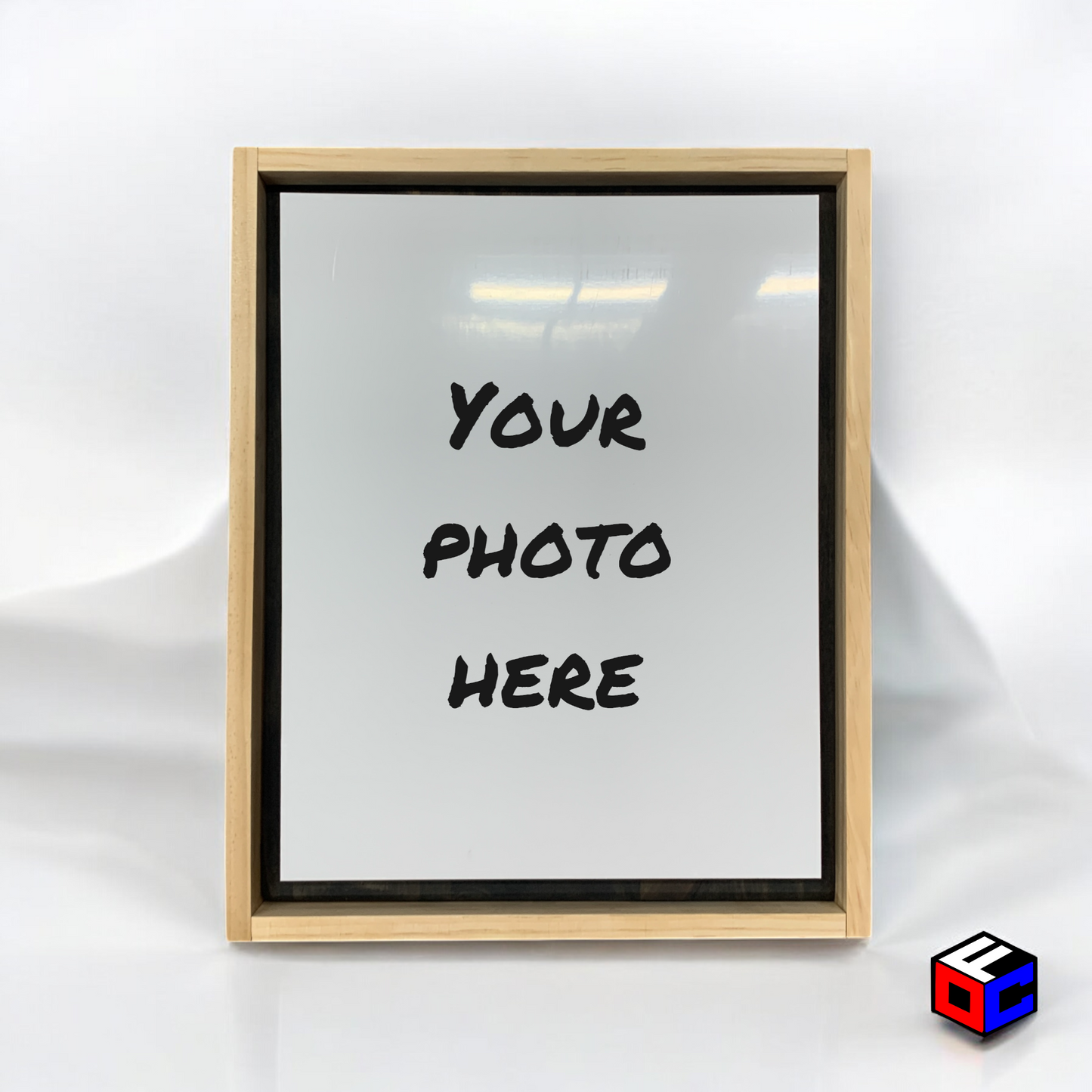 Personalized 8" x 10" Metal Photo in Magnetic Shadow Frame