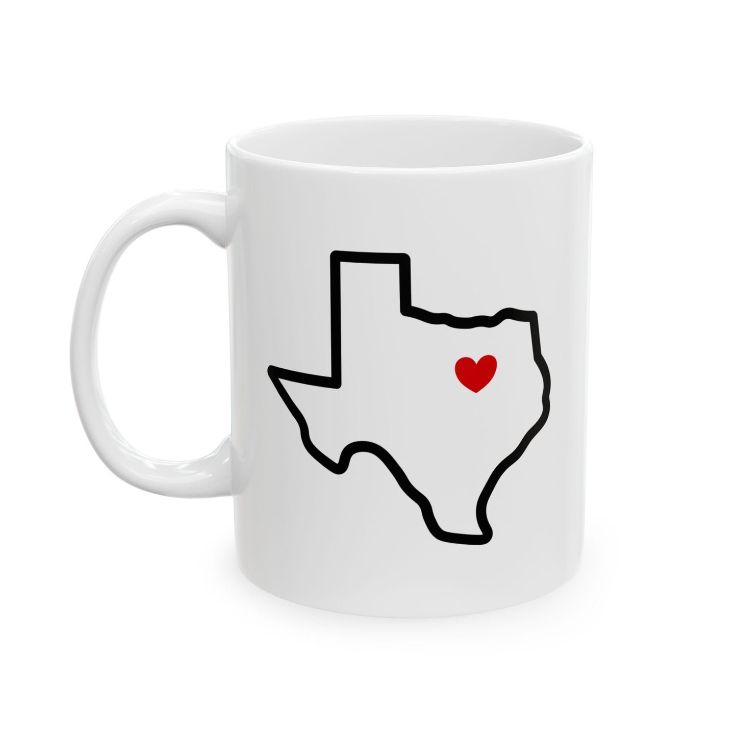 Dallas Heart Coffee Mug