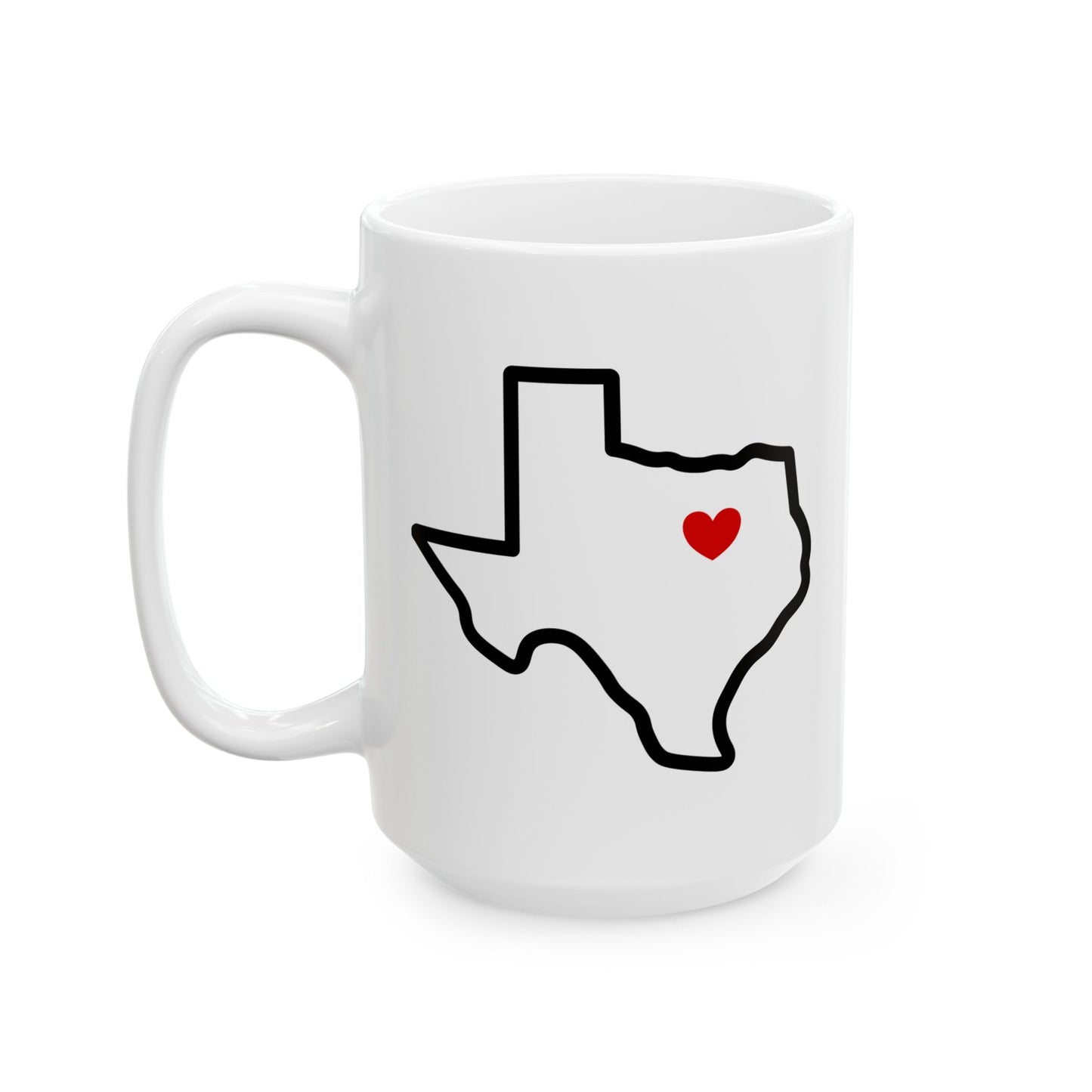 Dallas Heart Coffee Mug