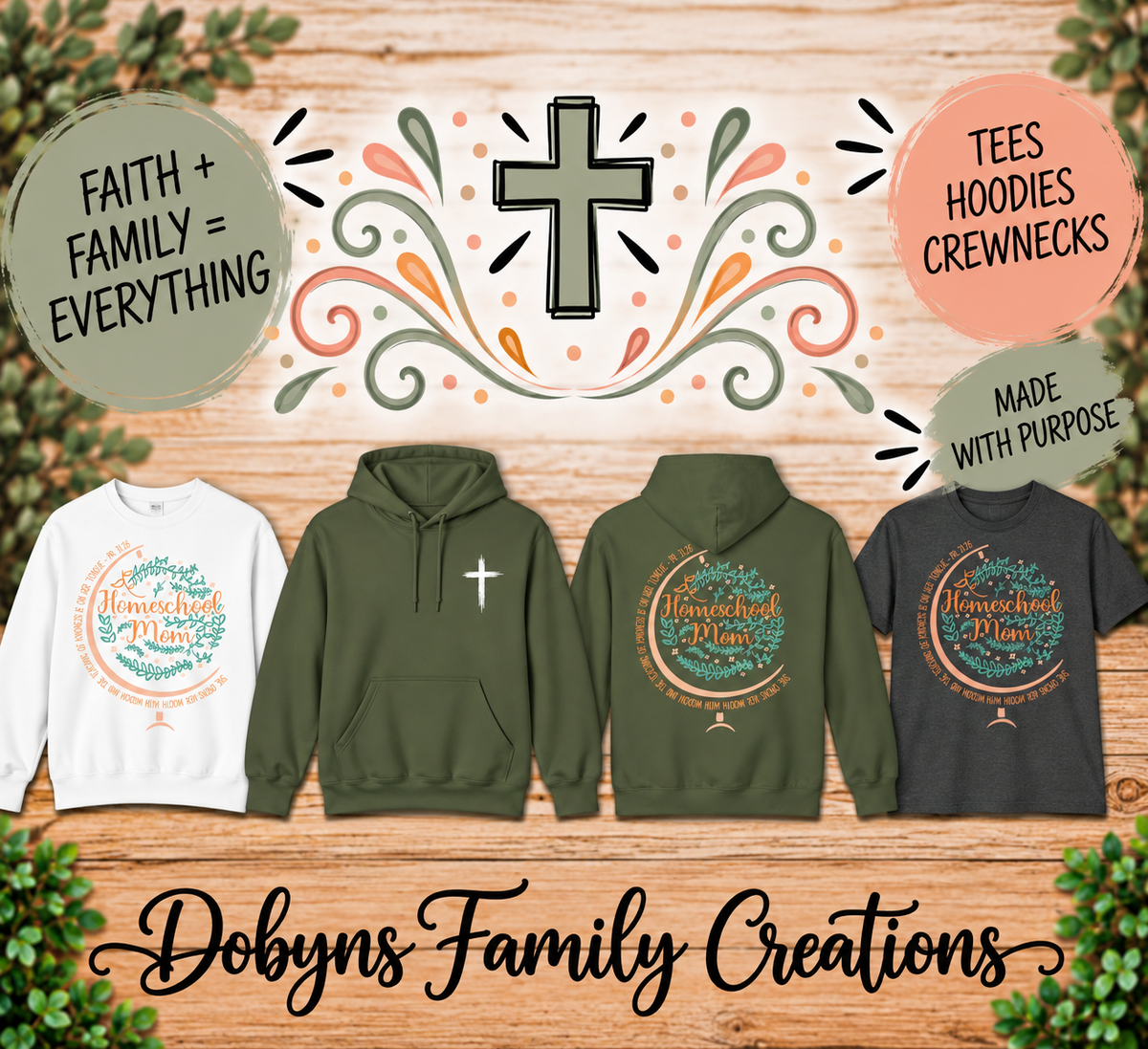 Homeschool Mom | Christian Homeschool Shirt, Crewneck & Hoodie