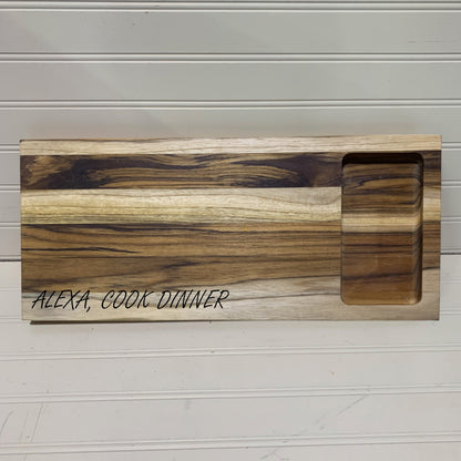 Alexa Cook Dinner Charcuterie Cutting Board - Funny Gift - Kitchen Decor - Gift For Her - Mothers Day Gift For Mom - Food Grade