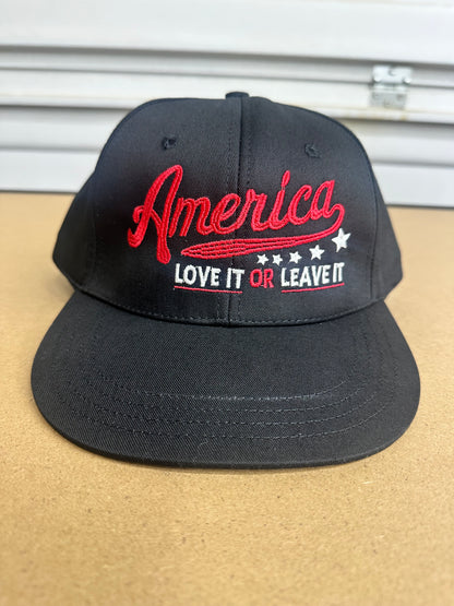 America Love It or Leave It Embroidered Hat