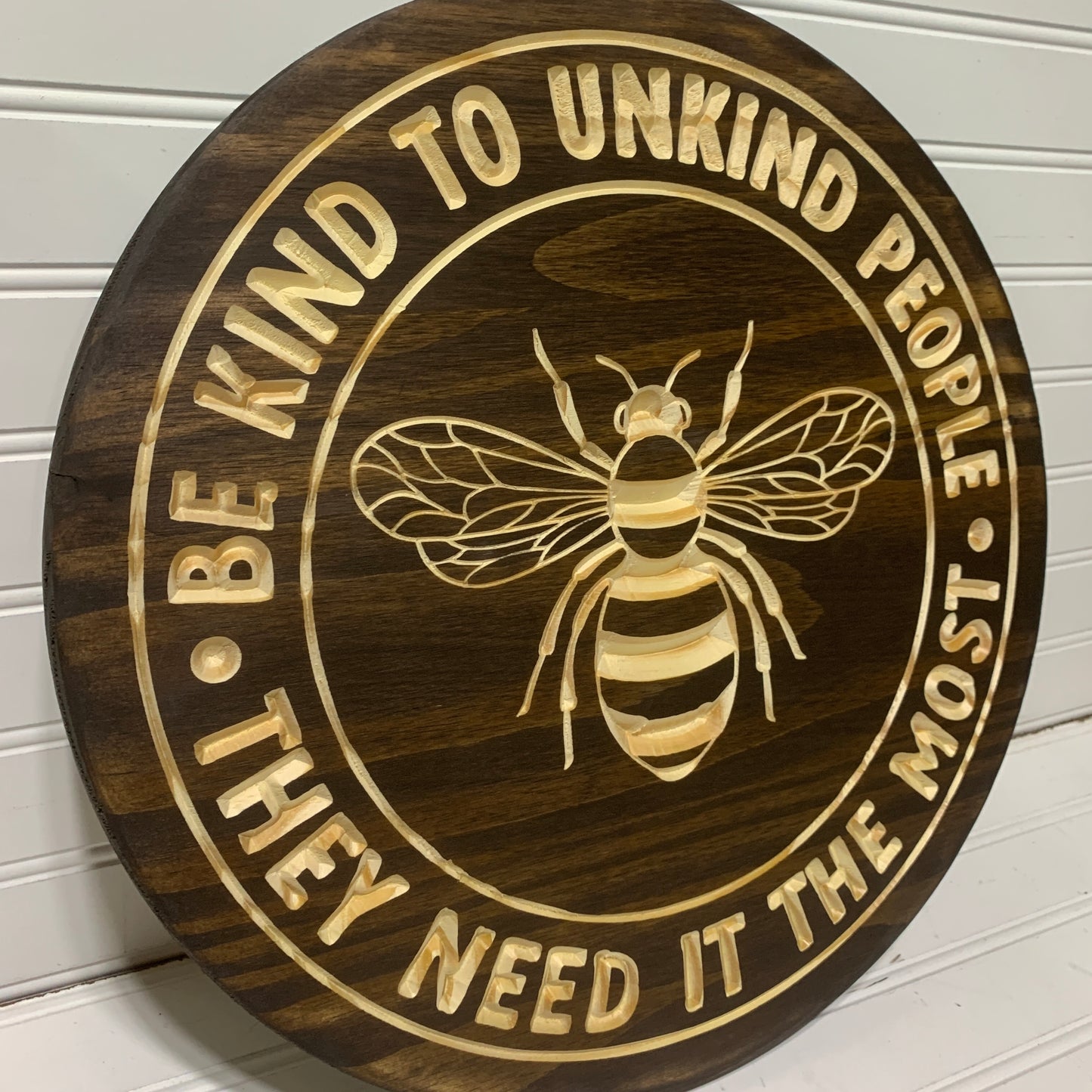 Be Kind To Unkind People Wood Sign - Wall Art