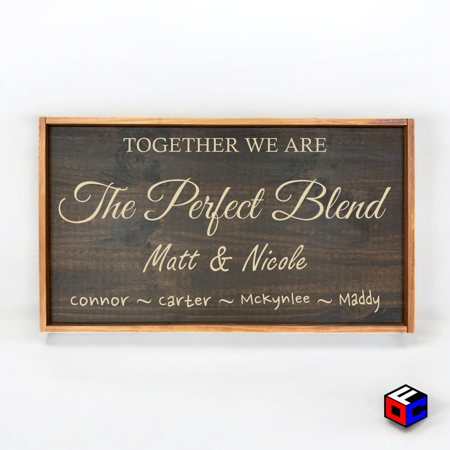 The Perfect Blend - Personalized Engraved Sign - Natural Engraving