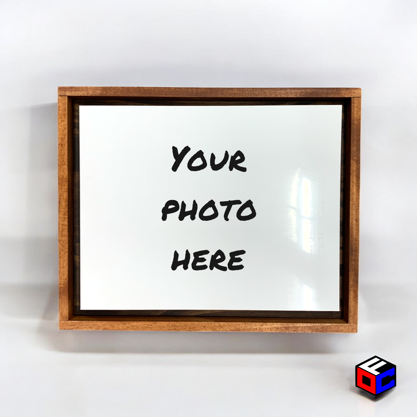 Personalized 8" x 10" Metal Photo in Magnetic Shadow Frame