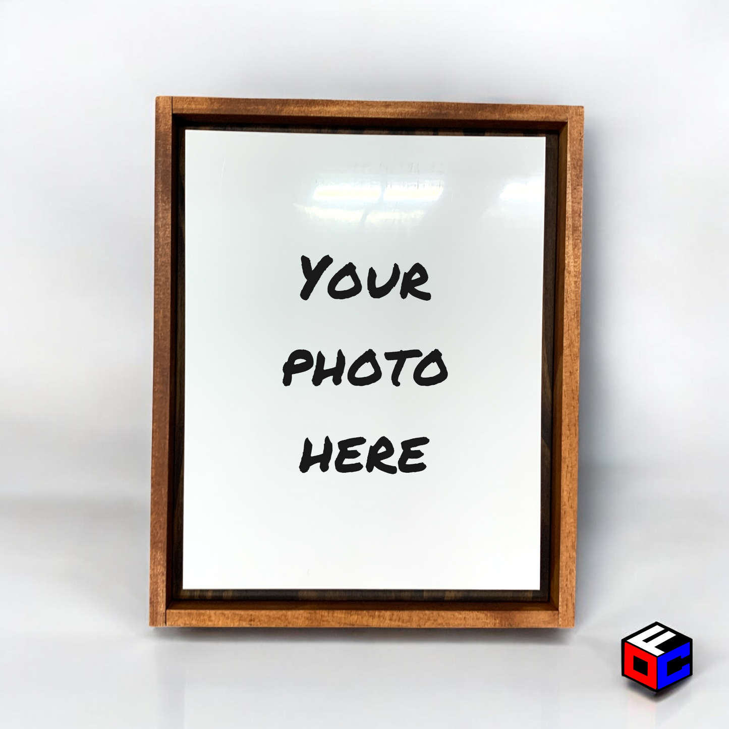 Personalized 8" x 10" Metal Photo in Magnetic Shadow Frame