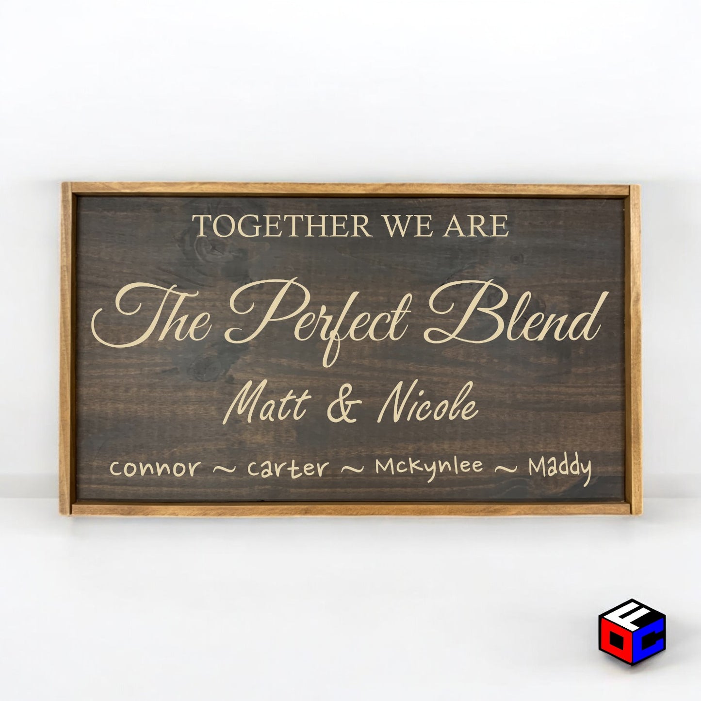 The Perfect Blend - Personalized Engraved Sign - Natural Engraving