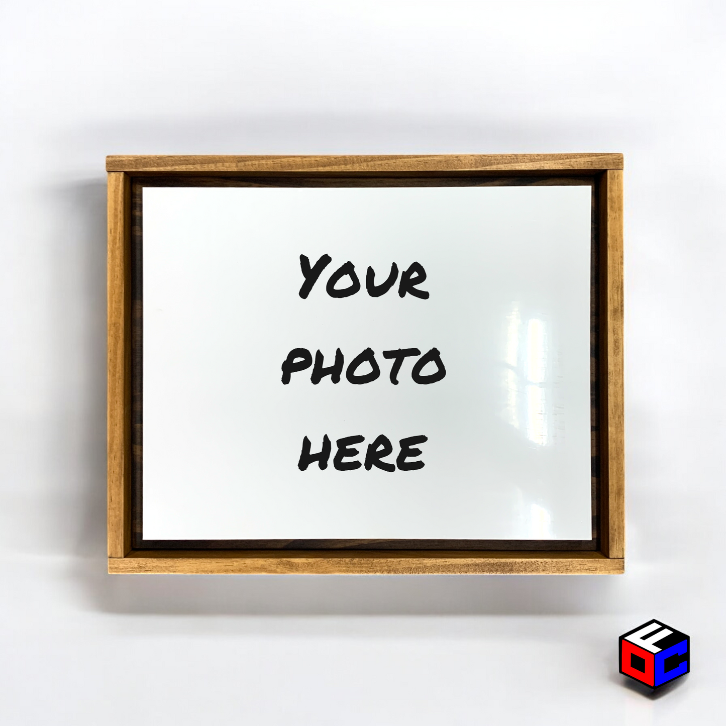 Personalized 8" x 10" Metal Photo in Magnetic Shadow Frame