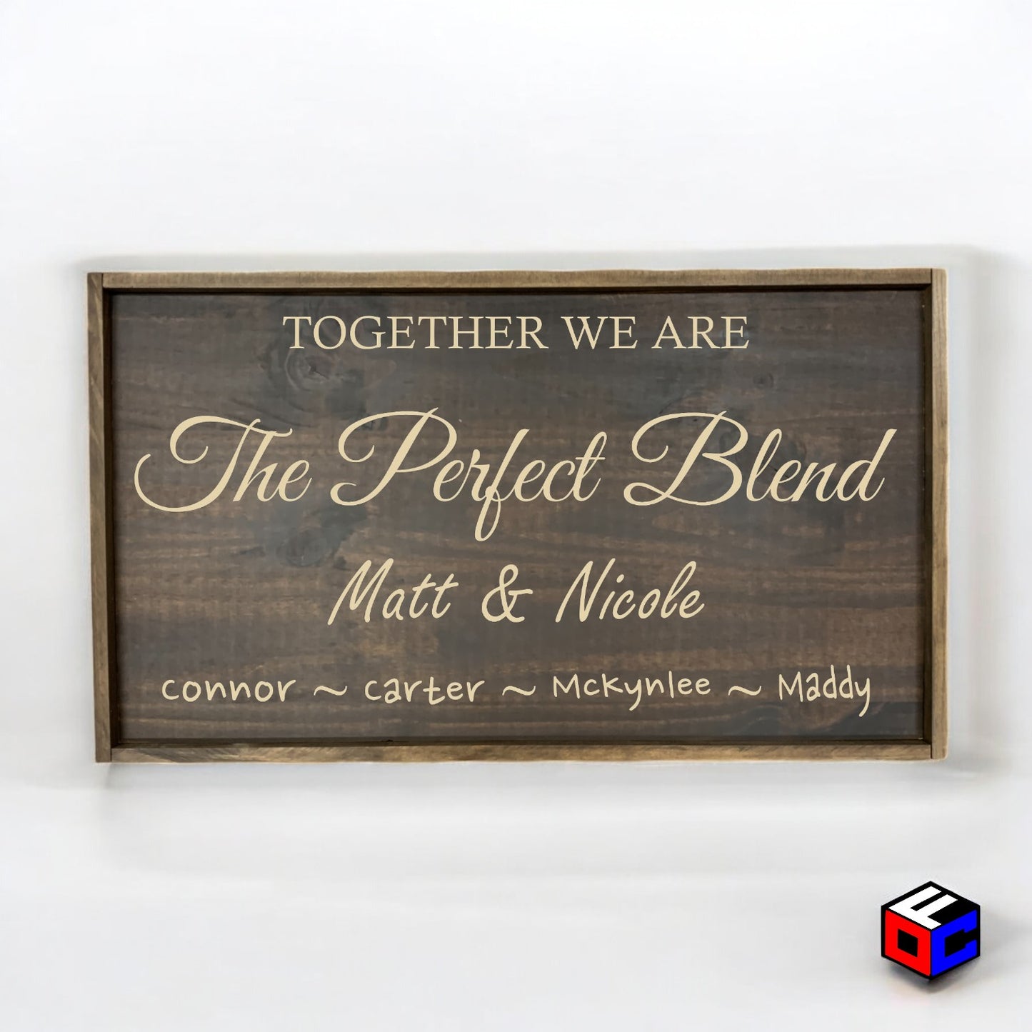 The Perfect Blend - Personalized Engraved Sign - Natural Engraving