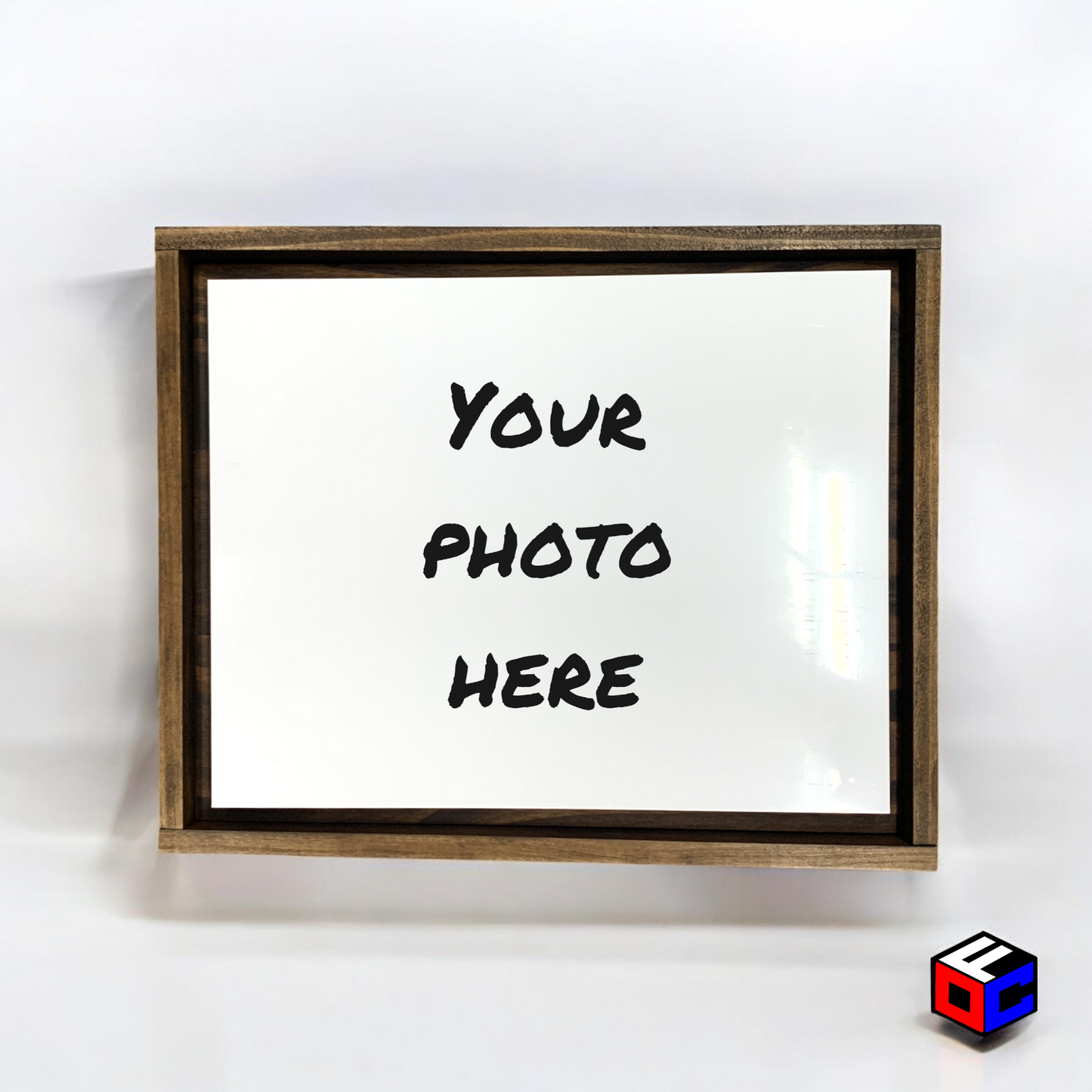 Personalized 8" x 10" Metal Photo in Magnetic Shadow Frame