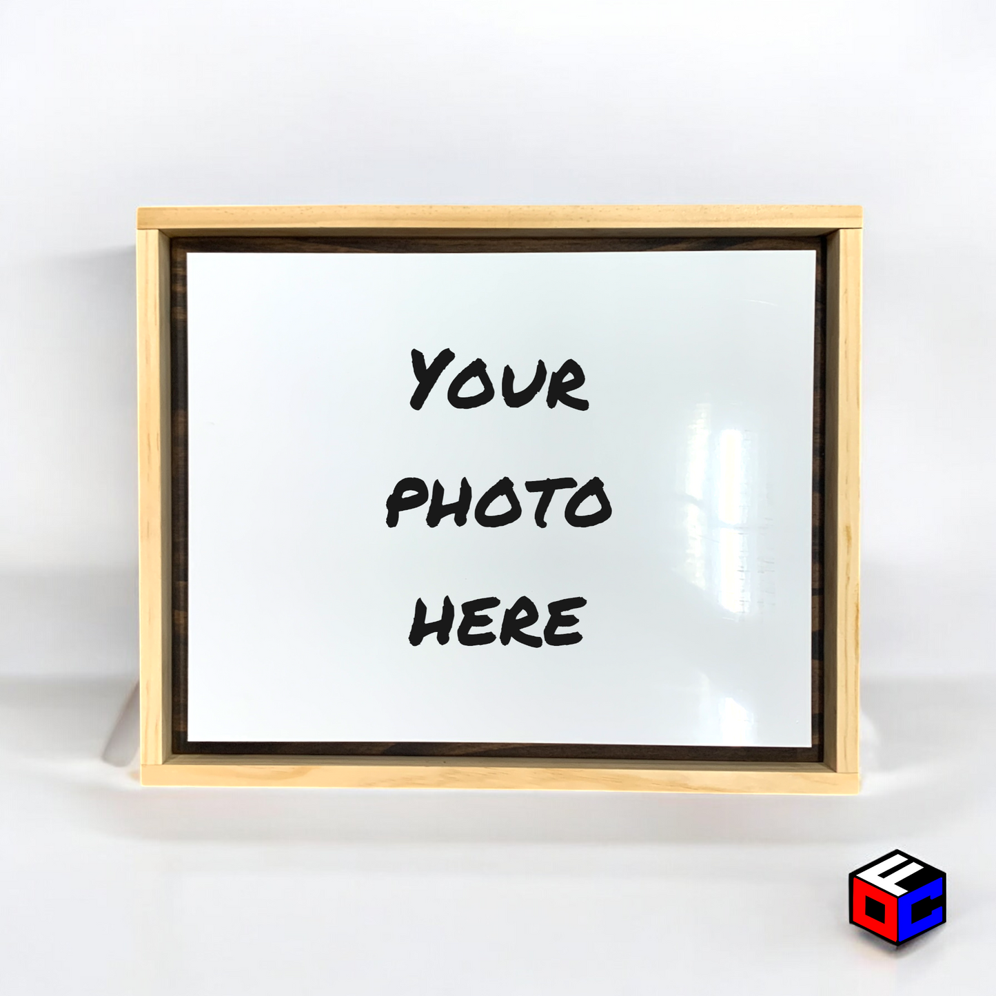 Personalized 8" x 10" Metal Photo in Magnetic Shadow Frame