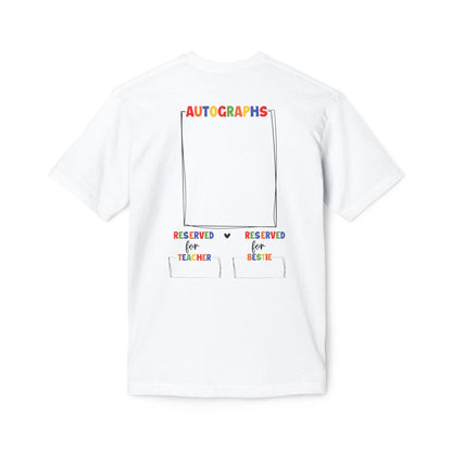 Last Day of School Autograph Cotton Tee Shirt