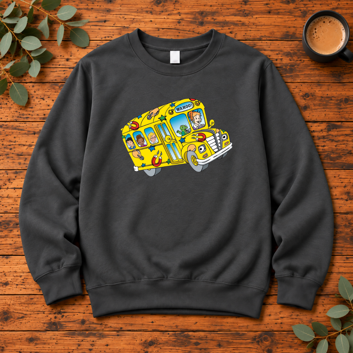 Wahoo School Bus | T-Shirt, Long Sleeve, Crewneck & Hoodie