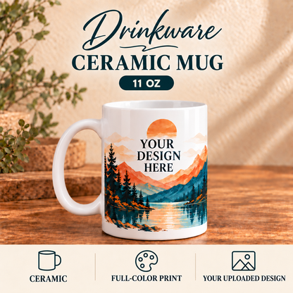 Custom Drinkware – Personalized Mugs, Tumblers, Water Bottles, Can Coolers & Coasters