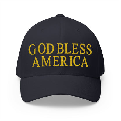 God Bless America Embroidered Hat