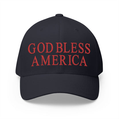 God Bless America Embroidered Hat