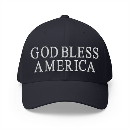 God Bless America Embroidered Hat