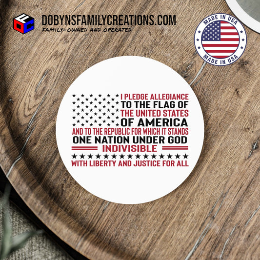 Pledge of Allegiance Coaster